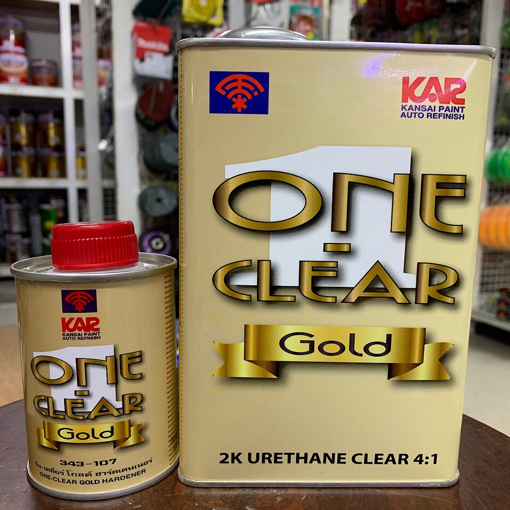 แลคเกอร์ 2K ตราพัด ONE CLEAR GOLD  4:1 (ชุดเล็ก)
