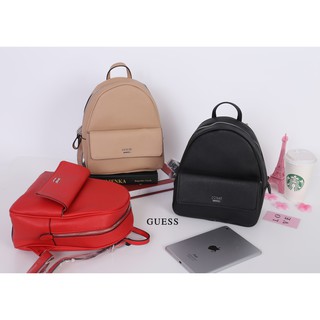 GUESS SAFFIANO BACKPACK BAG .