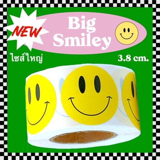 💥พร้อมส่ง💥สติกเกอร์ smiley สีเหลืองขนาดใหญ่