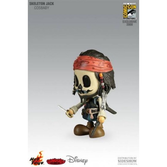 Hottoys Cosbaby Skeleton Jack Sparrow Exclusive Figure