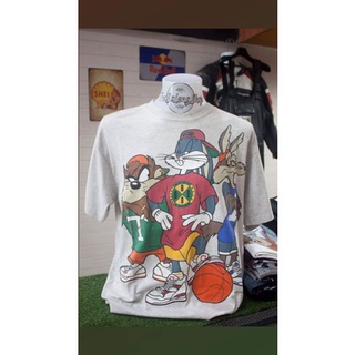 เสื้อยืดผ้าฝ้ายพิมพ์ลายtshirtเสื้อยืดคอกลมฤดูร้อนlooney tunes 1993s Sto4XL