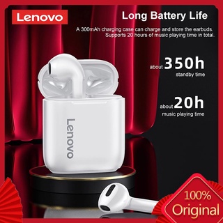 Lenovo LP2 หูฟังสเตอริโอไร้สาย บลูทูธ 5.0 ควบคุมสัมผัส ไร้สาย กันน้ํา พร้อมไมโครโฟน สําหรับเล่นกีฬา