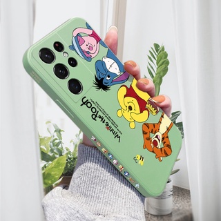 เคสซิลิโคนนิ่ม ลายการ์ตูนหมี ป้องกันกล้อง สําหรับ Samsung S20 S21 FE S20 S21 S22 Plus Ultra S10 Lite