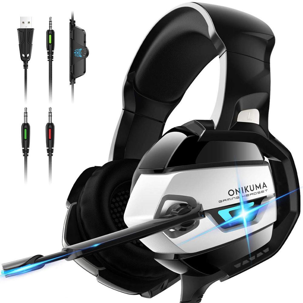 Onikuma USB Gamer Headphones PS4 Wired Stereo Gaming