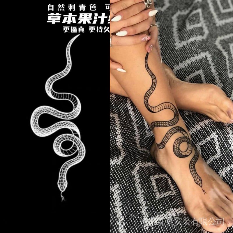 Dark เซ็กซี่ Two-Week ins Anti-Herbal กึ่งถาวร Tattoo Decal Arm ชายยาวนาน 9OLQ