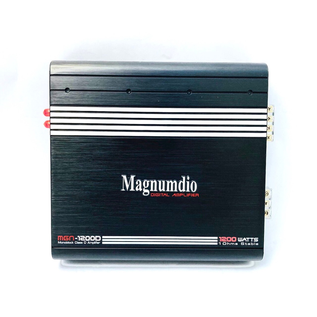 เพาเวอร์แอมป์ติดรถยนต์ราคาถูก MAGNUMDIO รุ่น MGN-1200D CLASS D 1200w