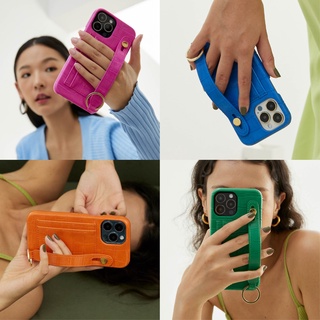 (โค้ด8MUSE65ลด65.-)(13 series)MUSE Hand Strap Card Holder Phone Case COLORFUL Tone