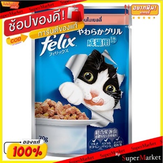 FELIX เฟลิกซ์ อาหารแมวโต ขนาด 70กรัม แพ็คละ12ซอง CAT FOOD (สินค้ามีตัวเลือก)