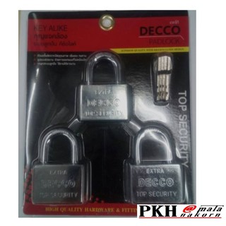 กุญแจคล้อง ระบบลูกปืน คีย์อไลค์ DECCO
