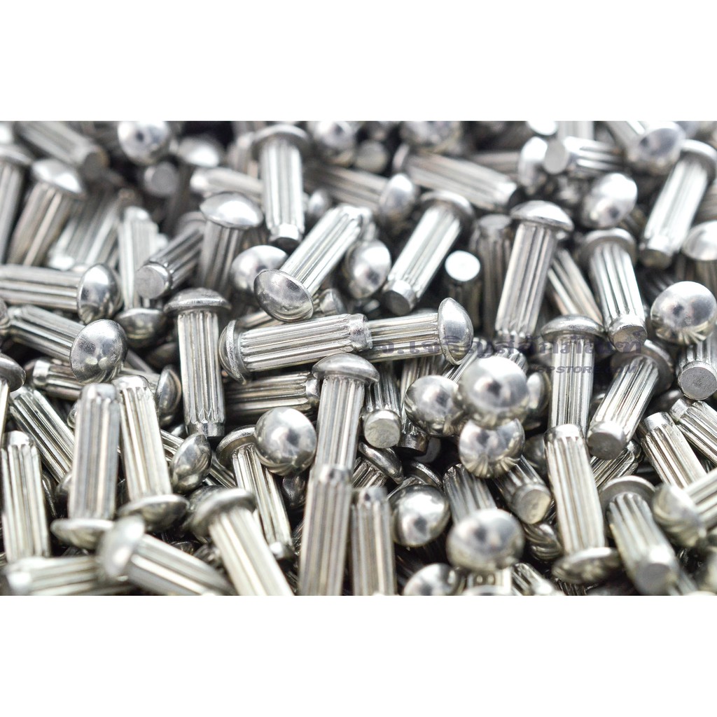 หมุดย้ำ M2 M2.5 M3 M4 ป้ายชื่อ หมุดย้ำเนมเพลท สแตนเลส Stainless Steel Name Plate Screw