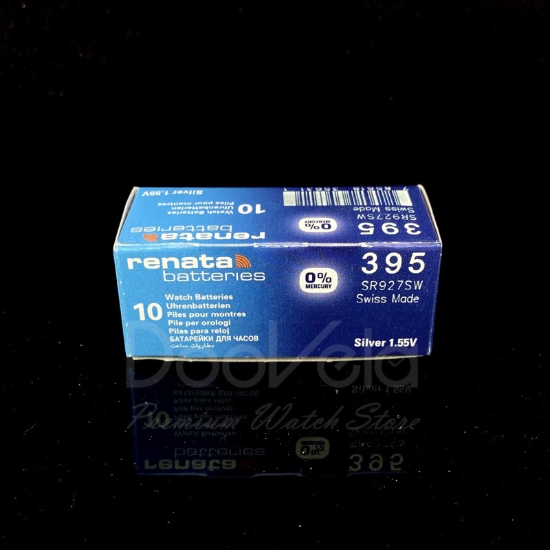 นาฬิกา❇❁♚ถ่านกระดุม สวิสแท้ Renata 395 กล่อง 10 ก้อน