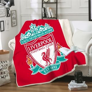 CLOOCL Liverpool F.C . Logo ผ้าห่มลายโลโก้ 3 D สําหรับห้องนอน