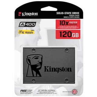 120 GB SSD (เอสเอสดี) KINGSTON (SA400S37/120G) - รับประกัน 3 ปี (By Synnex)