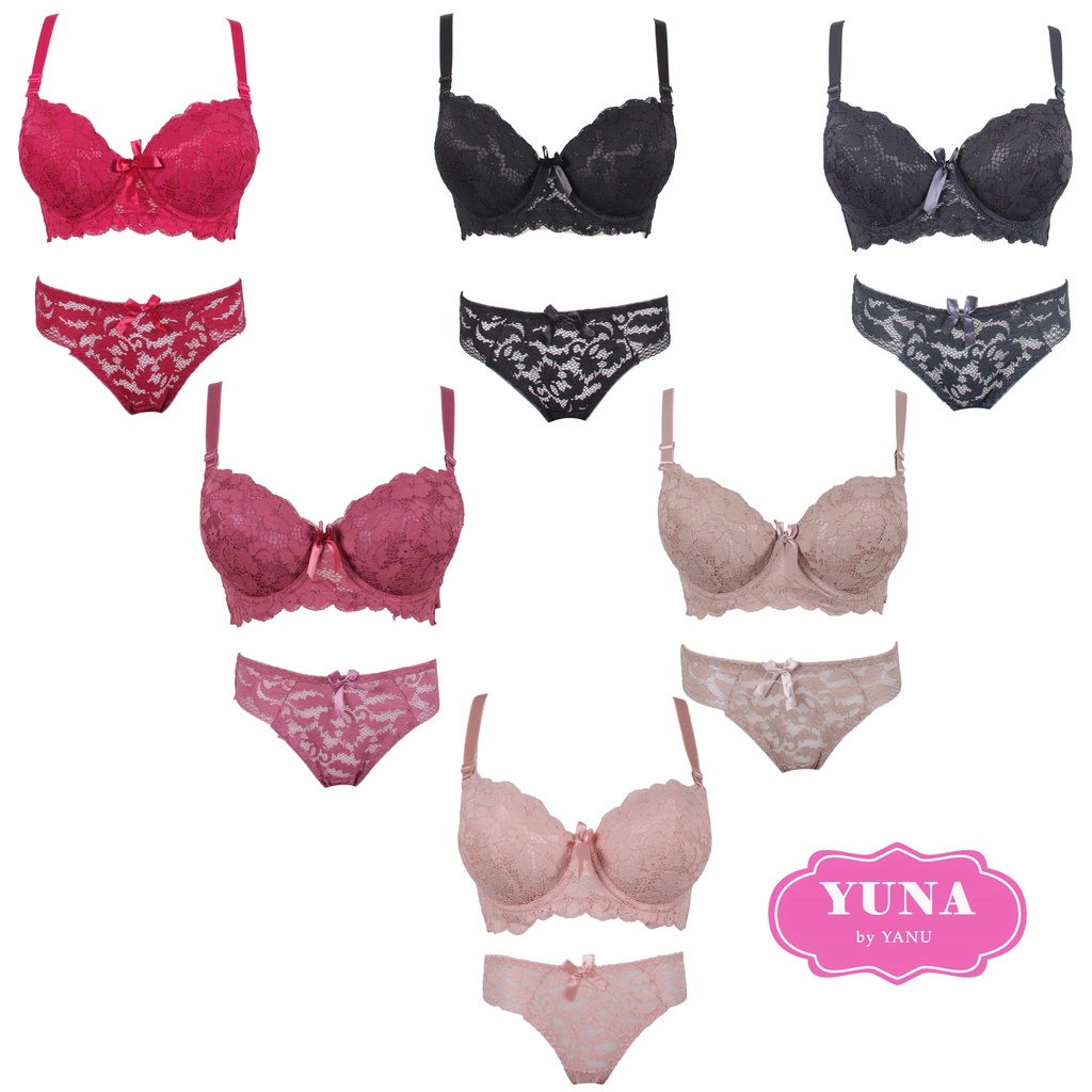 ข้อเสนอจํากัด!! YUNA Size 36B - 42B YUNA 2122 Lace Bra Set Bra และ Cd