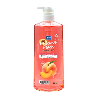 YOKO DELICIOUS PEACH SHOWER GEL 950ml.โยโกะ เจลอาบน้ำกลิ่นพีชชุ่มฉ่ำ เพื่อผิวกระจ่างใสดูมีออร่ายิ่งขึ้น (พีช)