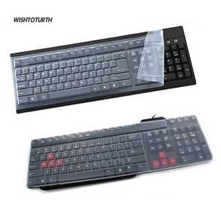 ☼WT Universal Silicone Desktop Computer Keyboard Cover Skin Protector Film Cover