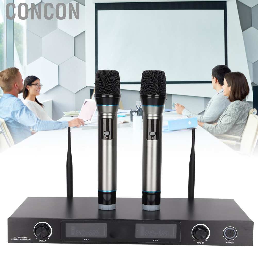 Concon Ug』380 Uhf ไมโครโฟนไร้สายพร้อมไมโครโฟน 2 ชิ้น
#8