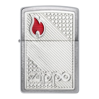 48126 Zippo Tiles Emblem Design ของแท้ รับประกันตลอดชีวิต นำเข้าและจำหน่ายโดยตัวแทนจำหน่าย