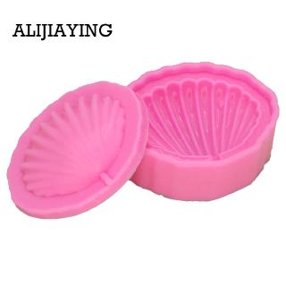 M1168 2Pcs/set Sea Shell Shape Chocolate Silicon Mold Fondant Cake Decoration Mold baking tools