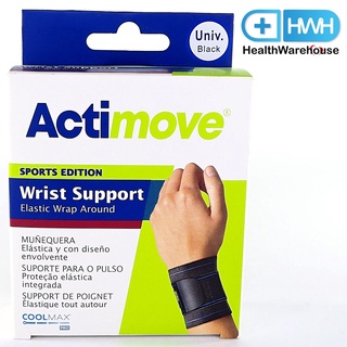 Actimove Wrist Support มีที่พัน ปรับกระชับได้ สีดำ