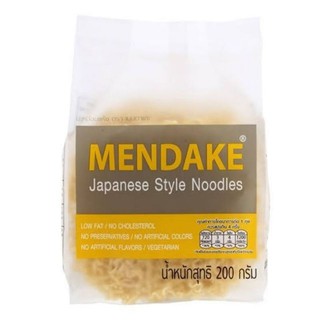 เมนดาเกะ บะหมี่อบแห้ง สไตล์ญี่ปุ่น ขนาด 200 กรัม/ห่อ แพ็คละ 4 ห่อ MENDAKE Japanese Style Noodles