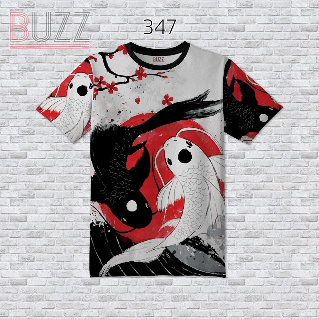[S-4XL] เสื้อยืดแฟชั่น พิมพ์ลาย หน้า-หลัง ใส่ได้ทั้ง ชาย หญิง สาวอวบ อ้วน บิ๊กไซส์ BUZZ-347