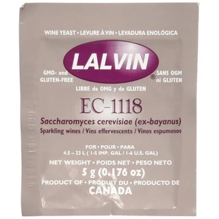 ยีสต์หมักไวน์ ทำไวน์ lalvin EC-1118