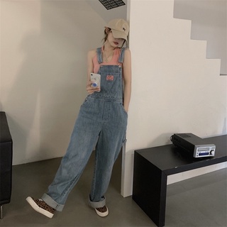 Many Jeans Overalls เอี๊ยมกางเกงยีนส์ขายาวสียีนส์ฟ้าพร้อมส่ง