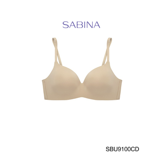 SABINA BRALESS เสื้อชั้นใน รุ่น PRETTY PERFECT (ไร้โครง) รหัส SBU9100CD สีเนื้อเข้ม