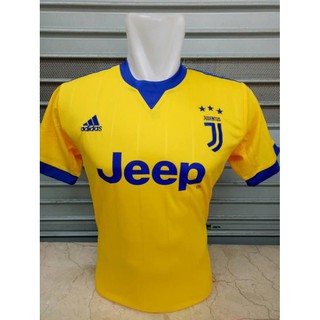 เสื้อกีฬาแขนสั้น ลายทีม JUVE JUVENTUS AWAY 17/18 GRADE ORI FUTSAL