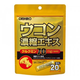 ORIHIRO ขมิ้นสกัดเข้มข้นเม็ด 1.5g × 20 แท่ง / ผลิตภัณฑ์เสริมอาหาร / ส่งตรงจากญี่ปุ่น