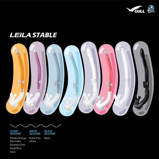 Gull - Leila Stable Snorkel [[ MDST300P ลด 300บ.]] สน๊อกเกอร์ดำน้ำ สำหรับผู้หญิง - สีหวานๆ หายใจสบาย