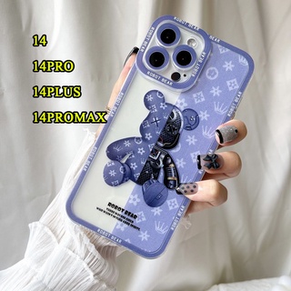 039 เคสลาย BEAR เคสโทรศัพท์ TPU แบบนิ่ม สำหรับ iPHONE 15 15Pro 15Plus 15Promax 14/14PRO/14PLUS/14PROMAX เคสลายหมี