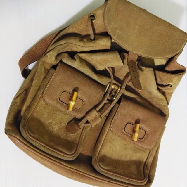 กระเป๋าเป้สะพายหลัง Gucci bamboo backpack