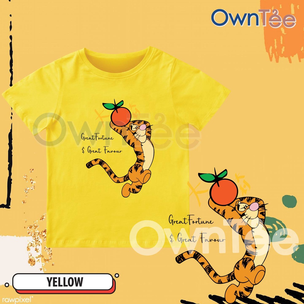 CNY 2022 Tiger Year Tshirt CNY33 Tiger Year One Tee คู่สวมใส่ Tiger 年衣运服亲子家庭T