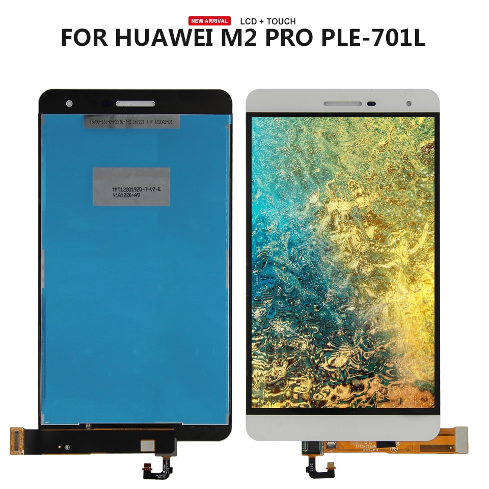 ทดสอบ 100% สําหรับ HUAWEI MediaPad M2 7.0 Pro PLE-701L PLE-703L จอแสดงผล LCD และหน้าจอสัมผัส Digitiz