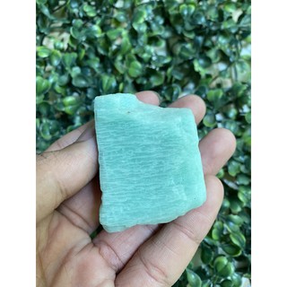 (Z)พลอยธรรมชาติ อะแมโซไนท์(Amazonite) พลอยแท้100% น้ำหนัก 412.50 กะรัต