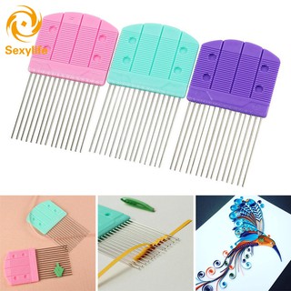 SL❤ Quilling Comb Creation Loop Paper Craft Tool Accesory 15pins DIY Craft Paper Tools