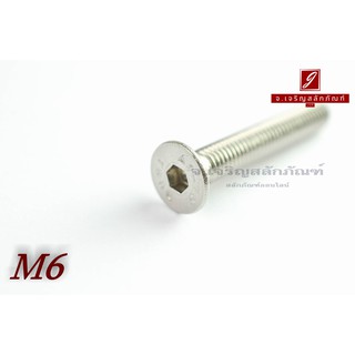 น็อตหัวจมเตเปอร์สแตนเลส M6x40