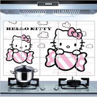 สติ๊กเกอร์ติดผนังกันน้ํามันลาย Hello Kitty