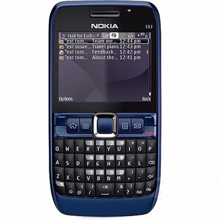 โทรศัพท์มือถือโนเกียปุ่มกด  NOKIA E63 (สีน้ำเงิน)  3G/4G  รุ่นใหม่2020