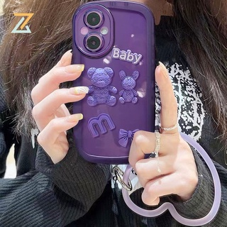 เคสโทรศัพท์มือถือ ซิลิโคน ลายหมี M แฟชั่น สําหรับ OPPO Reno 8T 5G Reno 8T 4G Reno 8Z 5G Reno 7Z 5G Reno6Z 5G Reno 5Z 5G Reno 7 5G Reno 6 5G Reno 5 Reno 4 Reno 2F สร้อยข้อมือ)