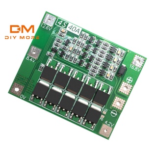 DIYMORE 4S 40A 16.8V Li-ion Lithium 18650 แบตเตอรี่ BMS แผงป้องกันเครื่องชาร์จ