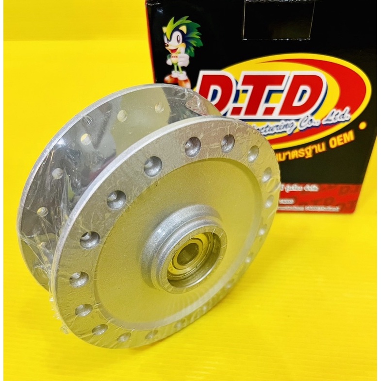 ดุมหน้า Click ,Click-i ,ZoomerX ,Click110 ,คลิก ดิสก์(แถมลูกปืน+บู๊ช) สีบรอนซ์ อย่างดี(DTD) ดุมหน้าคลิก ดุมล้อหน้าคลิก
