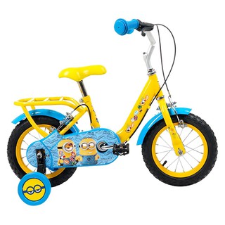 จักรยานเด็ก จักรยานเด็ก LA MINION GIRL 12 สีเหลือง/ฟ้า จักรยาน กีฬาและฟิตเนส KID BIKE LA MINION GIRL 12 YELLOW/BLUE