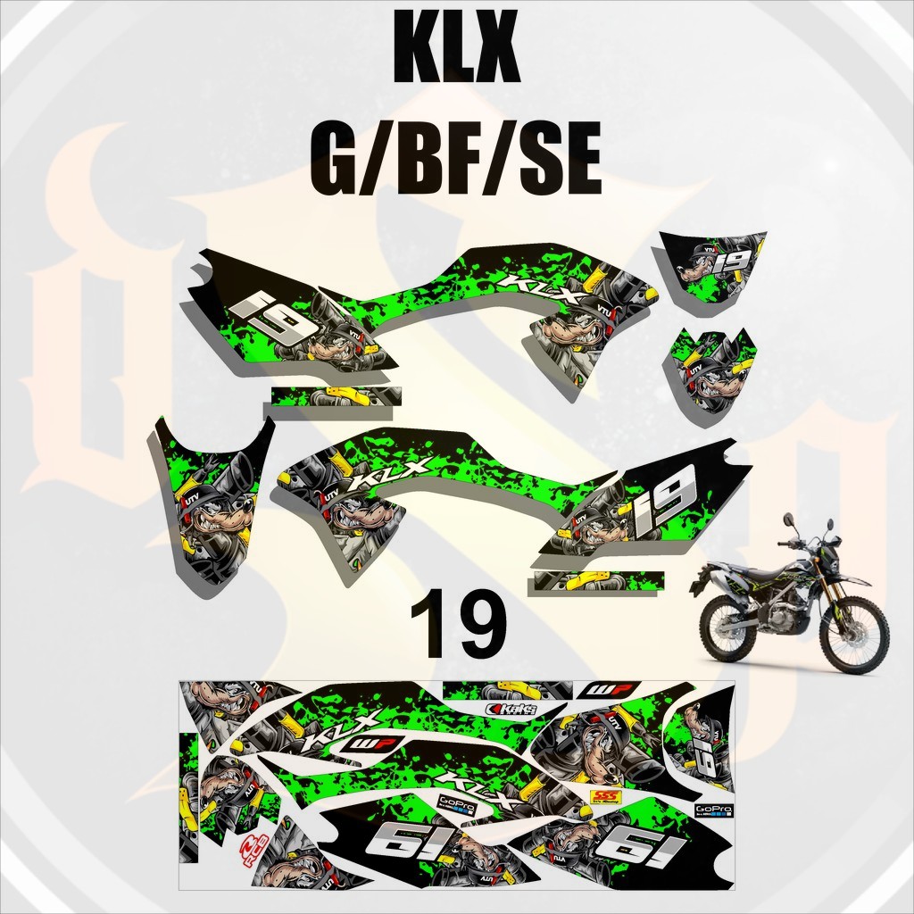 สติกเกอร์ KLX 150 กรัม - KLX BF - KLX SE Design DSP-19