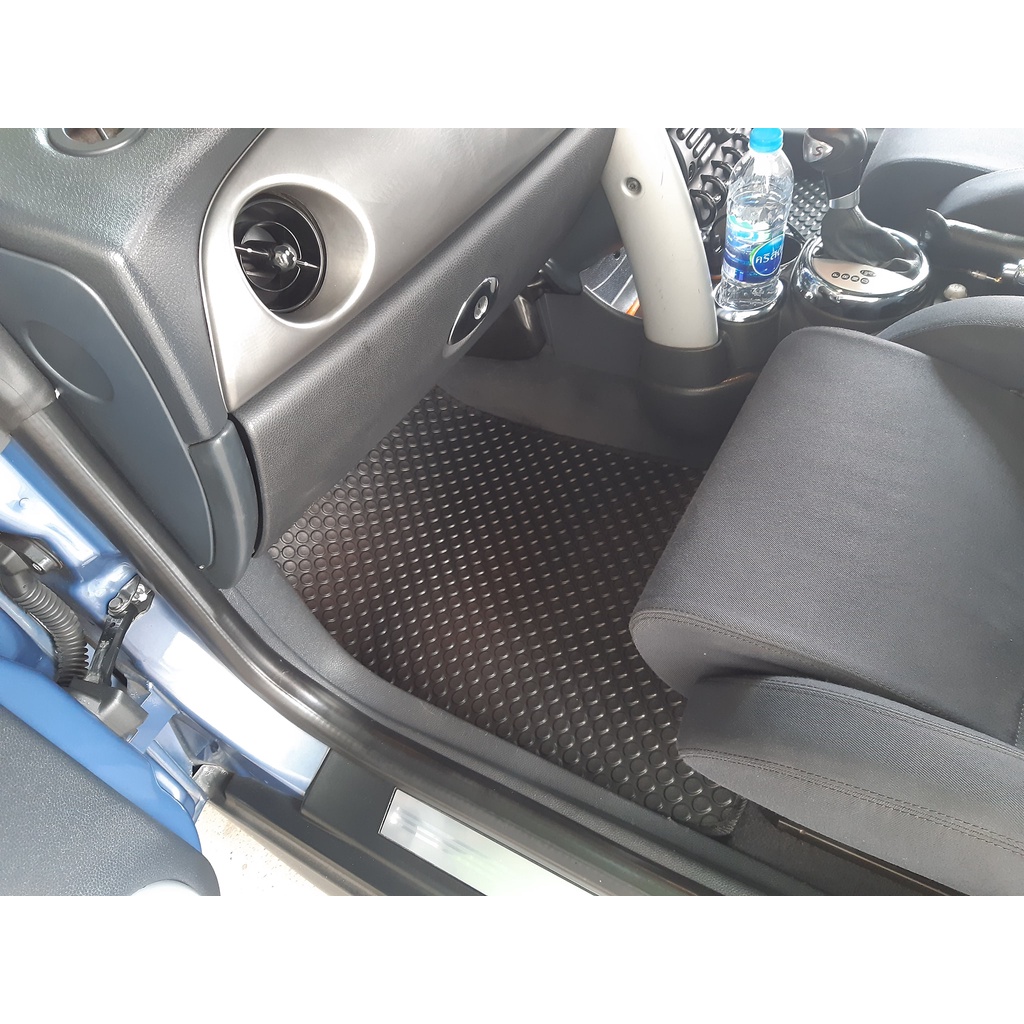 พรมปูพื้นรถยนต์ พรมกระดุม MINI COOPER GEN1 รหัส R50 R52 R53 ปี 2001 - 2008 ชุดพรมพื้นจำนวน 4 ชิ้น - รูปที่ 3