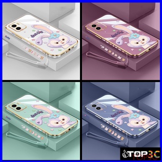 เคส Vivo Y16 เคส Vivo Y15S เคส Vivo Y01 Y01A Y30 5G Y35 V25 V25E V25 Pro Y22 Y22S Y17 Y15 Y12 Y11 Y20 Y12S Y20S Y21 Y21T T1X Y33T Y33S เคสโทรศัพท์มือถือ ลายการ์ตูนกระต่าย StellaLou สําหรับ TZ