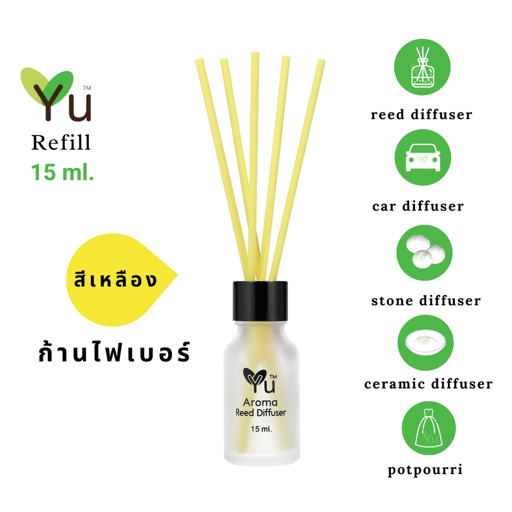  Mini Refill 15 ml.  กลิ่นที่ 81-96   Room Diffuser กลิ่นหอมชื่นใจสุดๆ ผ่อนคลายสบายอารมณ์ | น้ำหอมแขวนในรถ ก้านไม้หอม