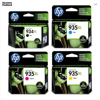 หมึกพิมพ์ HP 934XL, 935XL (C2P23AA BK, C2P24AA C, C2P25AA M, C2P26AA Y) แท้ 100%  สินค้าโล๊ะสต๊อก  กล่องไม่สวย